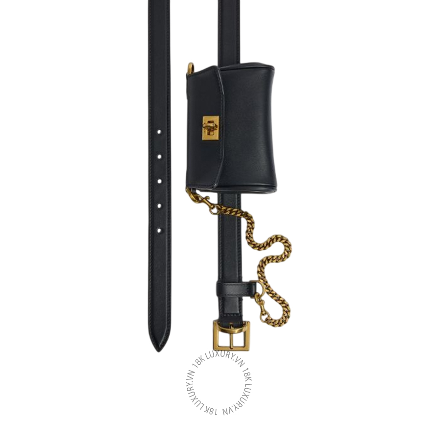 Thắt Lưng Balenciaga Women's Rodeo Belt With Pouch in Black 8734192AB9D1000 BCA814