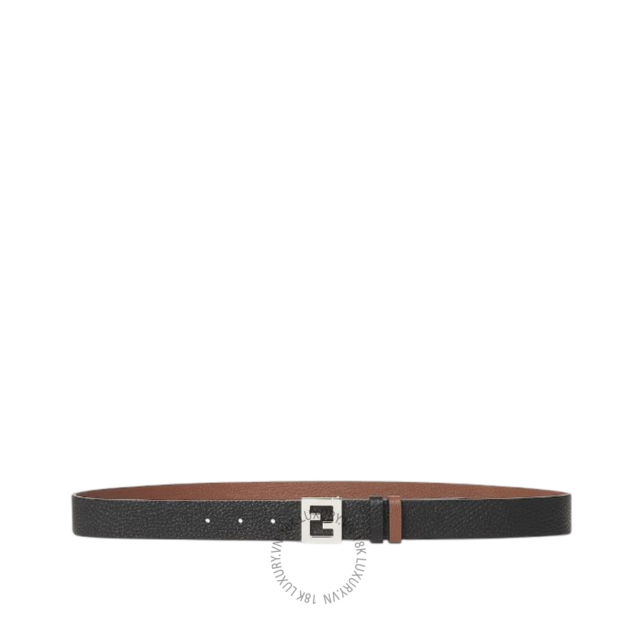 Thắt Lưng Fendi FF Belt Black and dark brown leather 30 mm reversible belt 7C0565B12LF1MYJ VSC465
