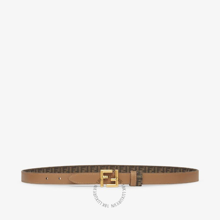 Thắt Lưng Fendi FF Belt Brown FF jacquard and beige leather reversible belt 8C0719ARN1F1PPC VSC487