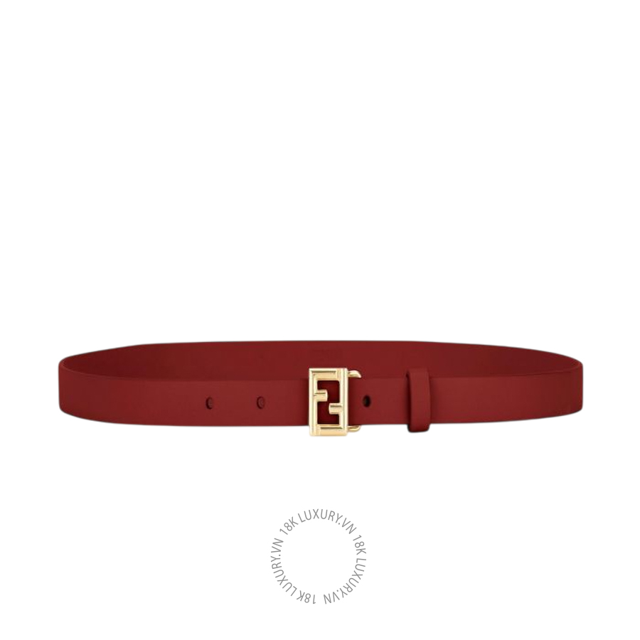 Thắt Lưng Fendi FF Belt Dark red leather 15 mm belt 8C0792B1JSF0TX1 VSC484