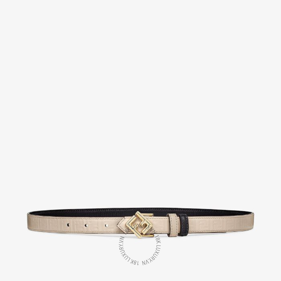 Thắt Lưng Fendi FF Diamonds Belt Black and beige leather reversible belt 8C0687ANH8F0E6E VSC494