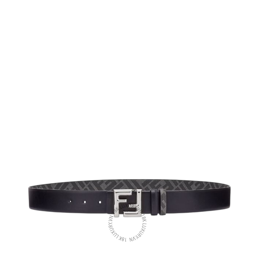 Thắt Lưng Fendi FF Rounded Belt Black leather reversible belt 7C0488AFF2F0GXN VSC479