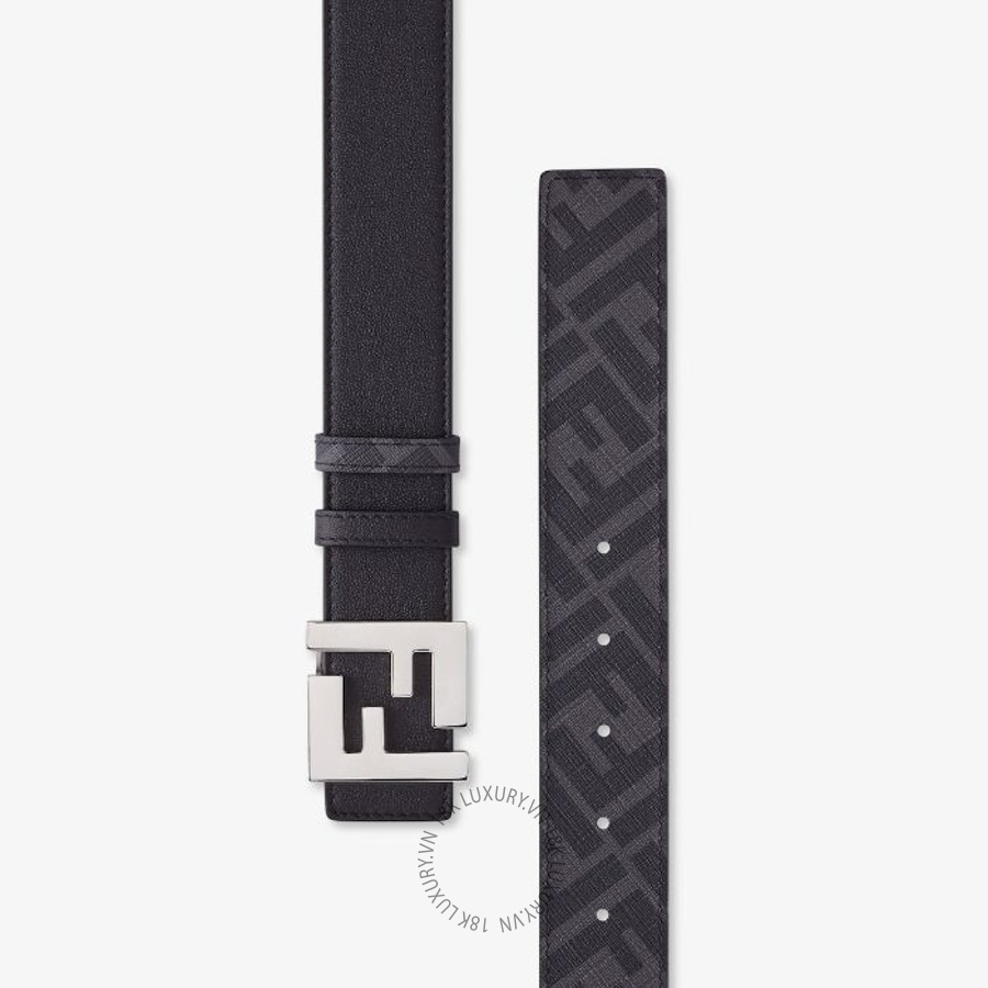 Thắt Lưng Fendi Squared FF belt Black leather reversible belt 7C0424AGR9F0GXN VSC470 11 Thắt Lưng Fendi Squared FF belt Black leather reversible belt 7C0424AGR9F0GXN VSC470