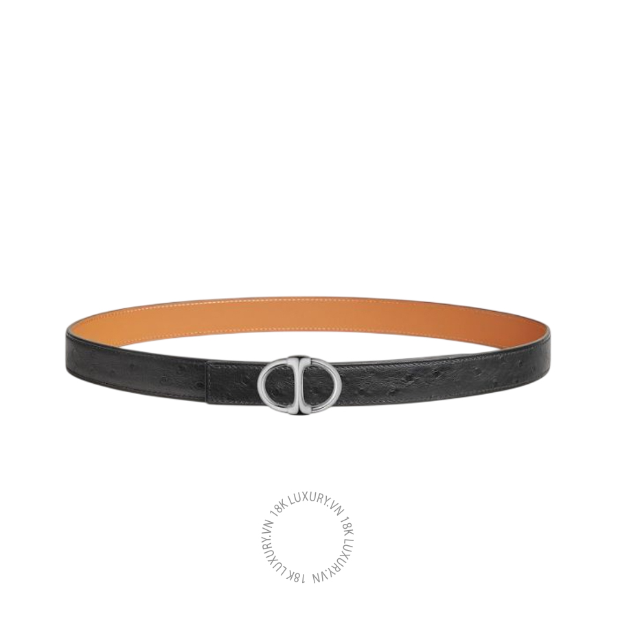Thắt lưng Hermes Ancre Mors belt buckle & Leather strap 24 mm Silver H012344UK05 MHM562