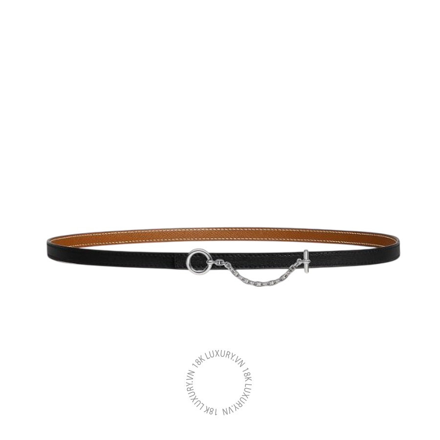 Thắt lưng Hermes Carrousel belt buckle & Leather strap 13 mm noir/gold H081081CK05 MHM579