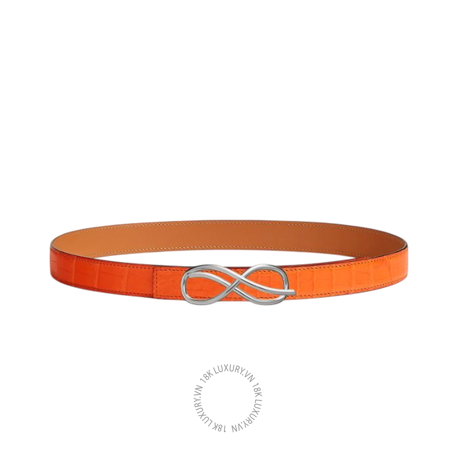 Thắt lưng Hermes Delacee belt buckle & Leather strap 24 mm Silver H012130US01 MHM557