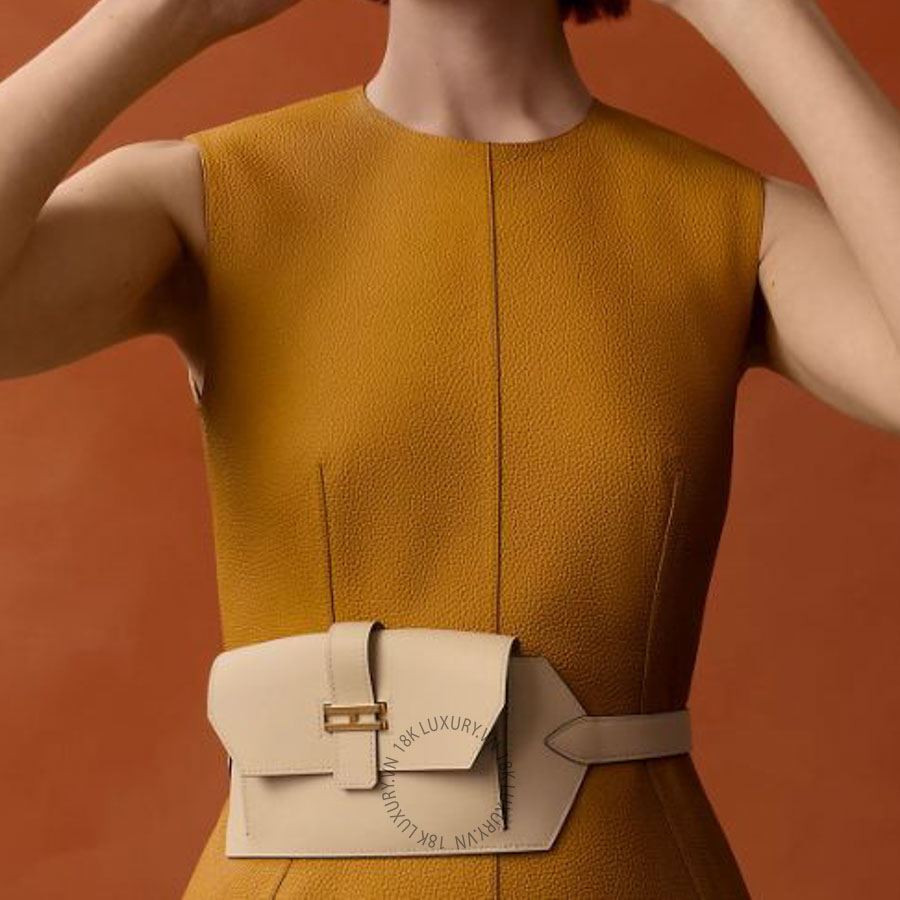 Thắt lưng Hermes Elan Pocket 24 belt Yellow Gold t-H010612UCAKM MHM548