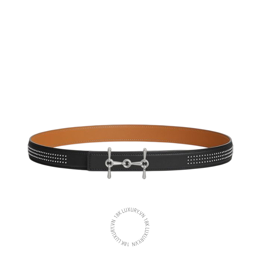 Thắt lưng Hermes H Equestre belt buckle & Leather strap 24 mm Silver H010754UK05 MHM569