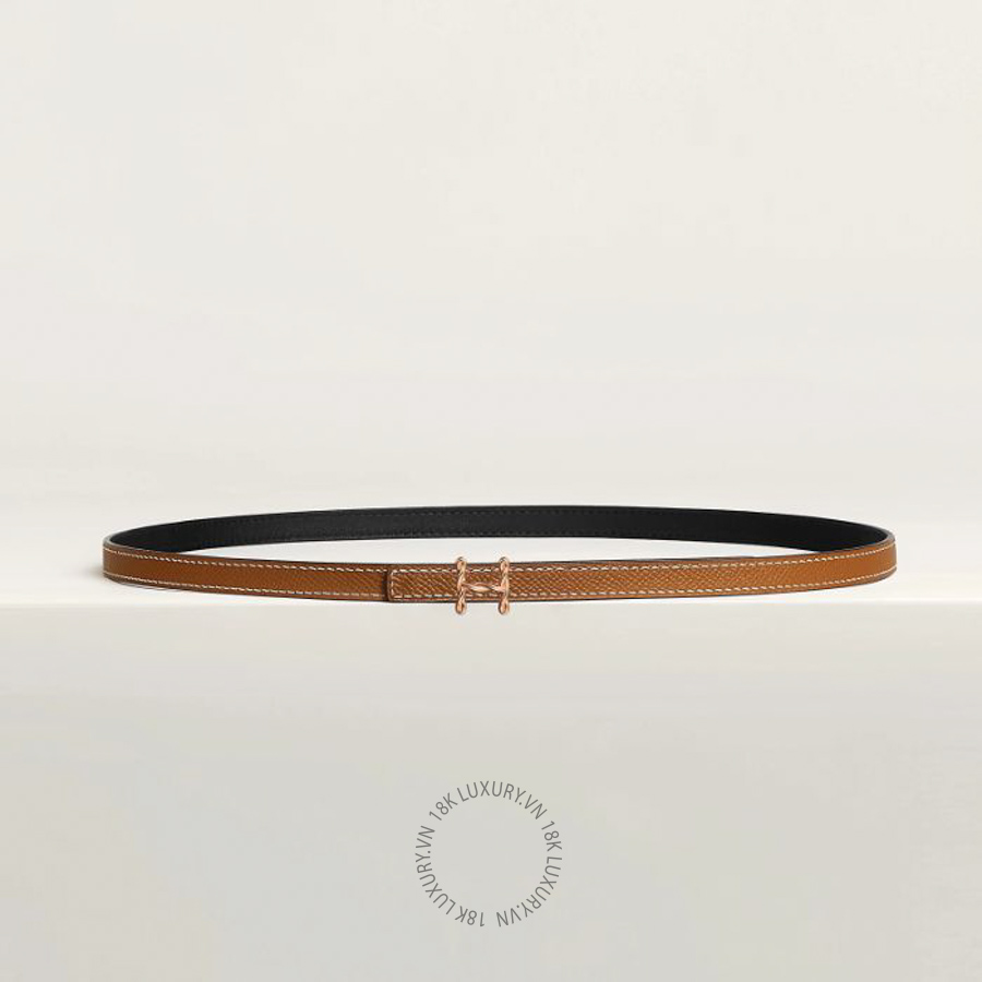 Thắt lưng Hermes H Torsade belt buckle & Leather strap 13 mm noir/gold H010384CDZ2 MHM609
