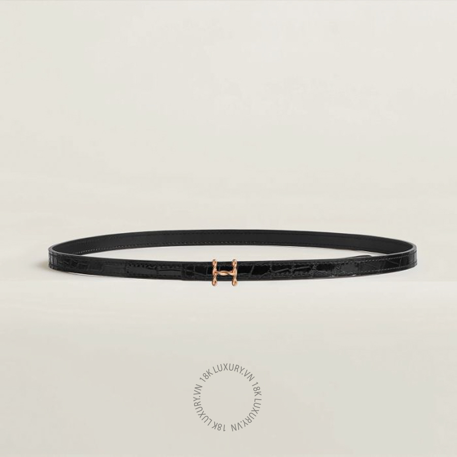 Thắt lưng Hermes H Torsade belt buckle & Leather strap 13 mm Rose Gold H010384CDZ2 MHM600