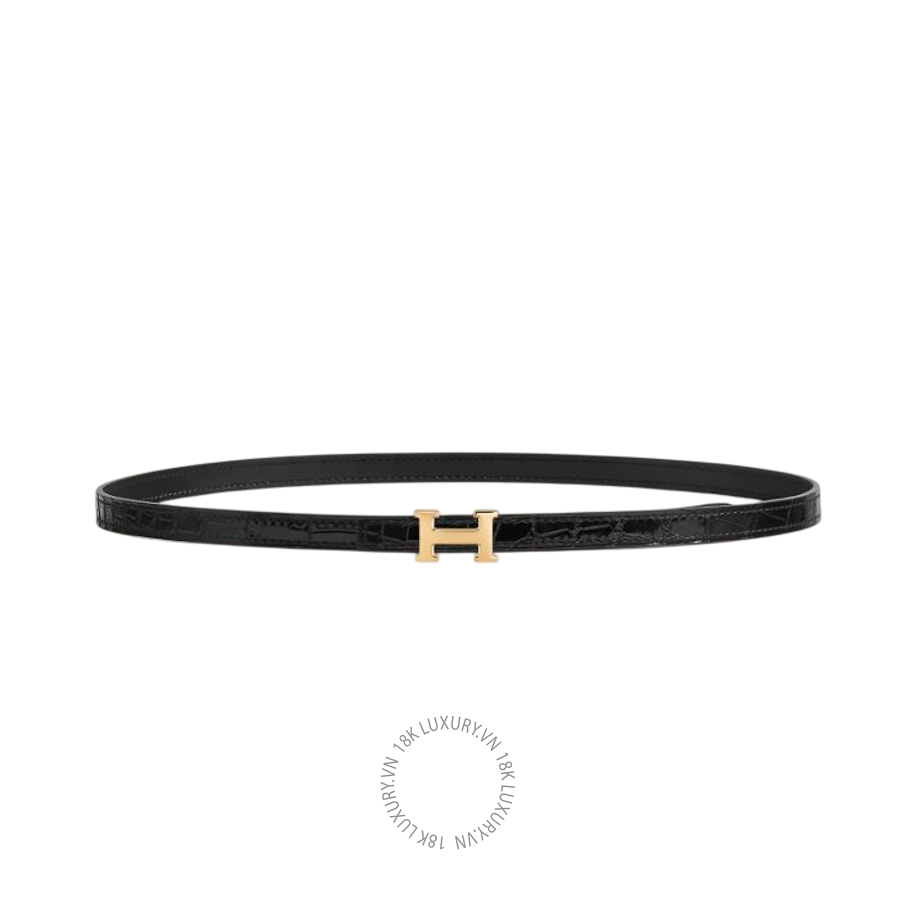 Thắt lưng Hermes Mini 5382 belt buckle & Leather strap 13 mm Yellow Gold H010614UC06 MHM584