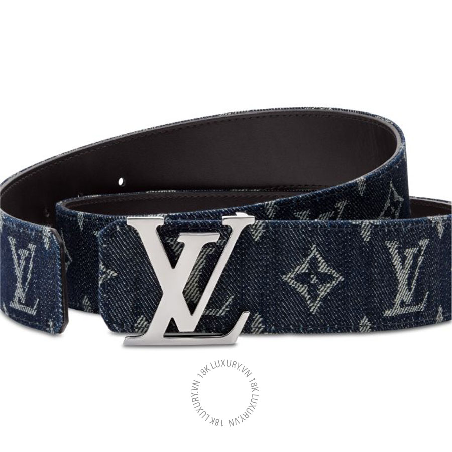 Thắt lưng nam LV Initiales Monogram Denim 40mm Belt M4756S NTLL024
