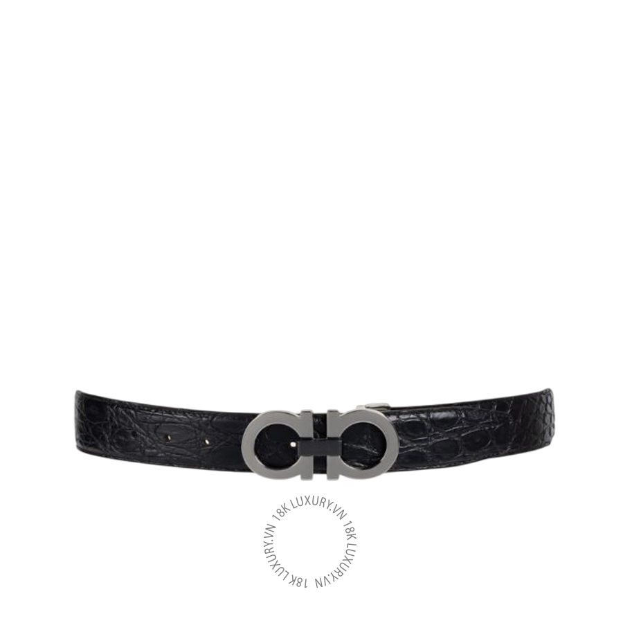 Thắt lưng Salvatore Ferragamo adjustable gancini belt black 670385792451 HEGH071