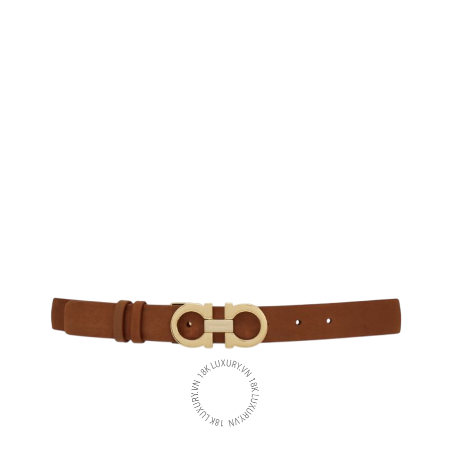 Thắt lưng Salvatore Ferragamo Adjustable Gancini belt natural brown 23A567789989 CGNA017
