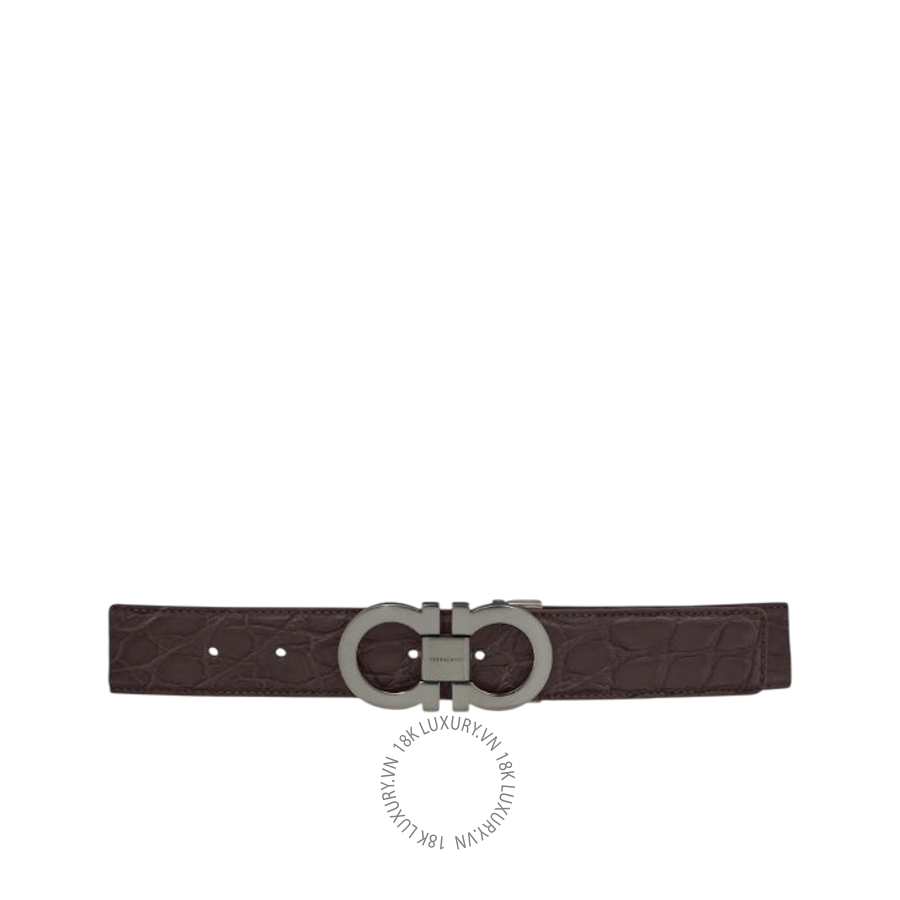 Thắt lưng Salvatore Ferragamo adjustable gancini belt plum 679558792435 HEGH061