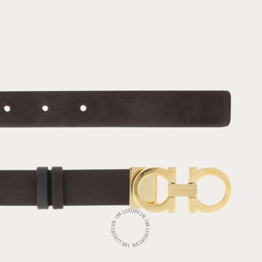 Thắt lưng Salvatore Ferragamo Adjustable Gancini belt testa di moro 23A567789990 CGNA029