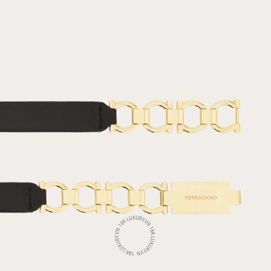 Thắt lưng Salvatore Ferragamo Extendable Gancini bijoux belt black 230363780514 CGNA045