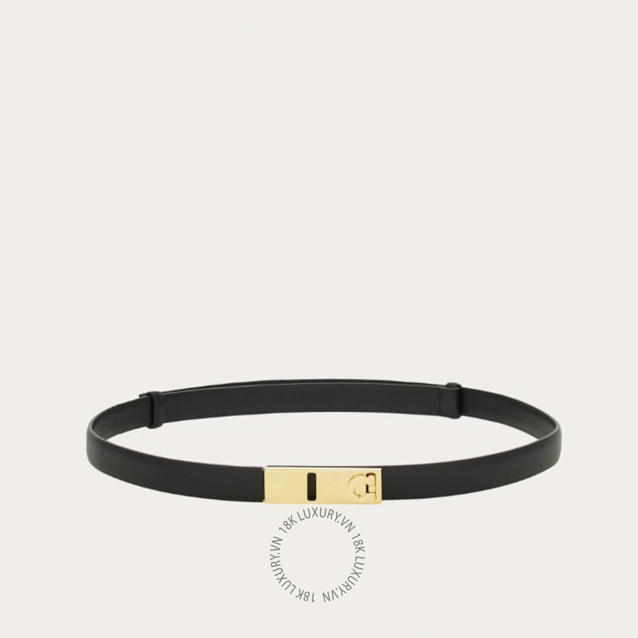 Thắt lưng Salvatore Ferragamo Extendable Hug belt black 230332775549 CGNA044