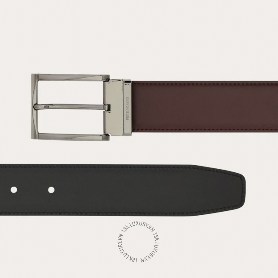 Thắt lưng Salvatore Ferragamo reversible and adjustable belt cordovan/black 679497796148 HEGH007