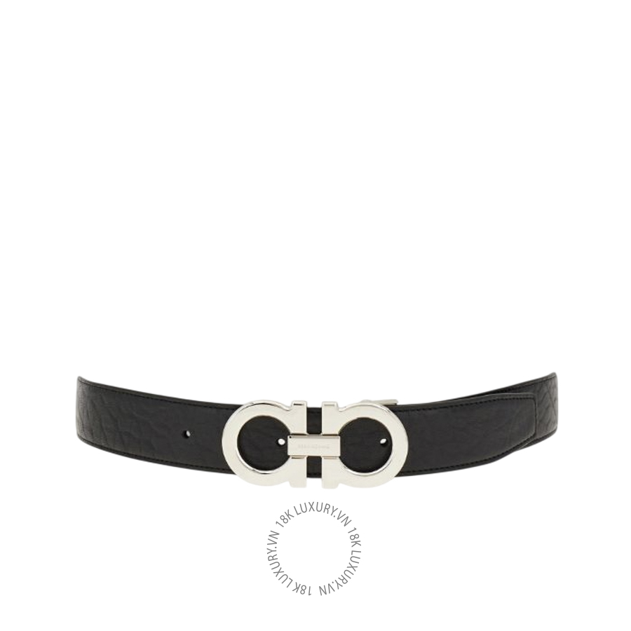 Thắt lưng Salvatore Ferragamo reversible and adjustable gancini belt black 679710789034 HEGH108