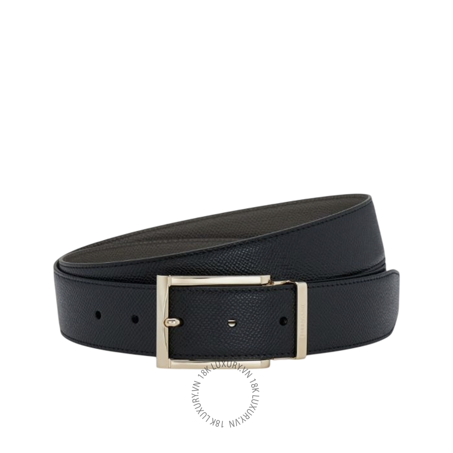 Thắt lưng Salvatore Ferragamo reversible and adjustable gancini belt black/concrete 679497790176 HEGH044