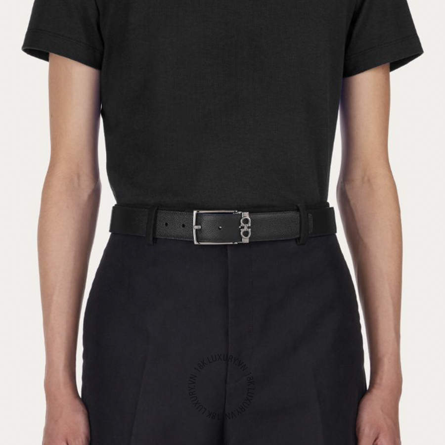 Thắt lưng Salvatore Ferragamo reversible and adjustable gancini belt black/testa di moro 67a037708206 HEGH114 13 Thắt lưng Salvatore Ferragamo reversible and adjustable gancini belt black/testa di moro 67a037708206 HEGH114