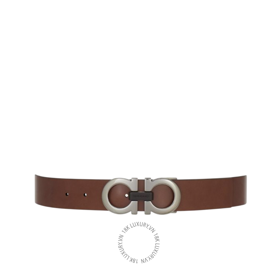 Thắt lưng Salvatore Ferragamo reversible and adjustable gancini belt brown/black 670391781687 HEGH101