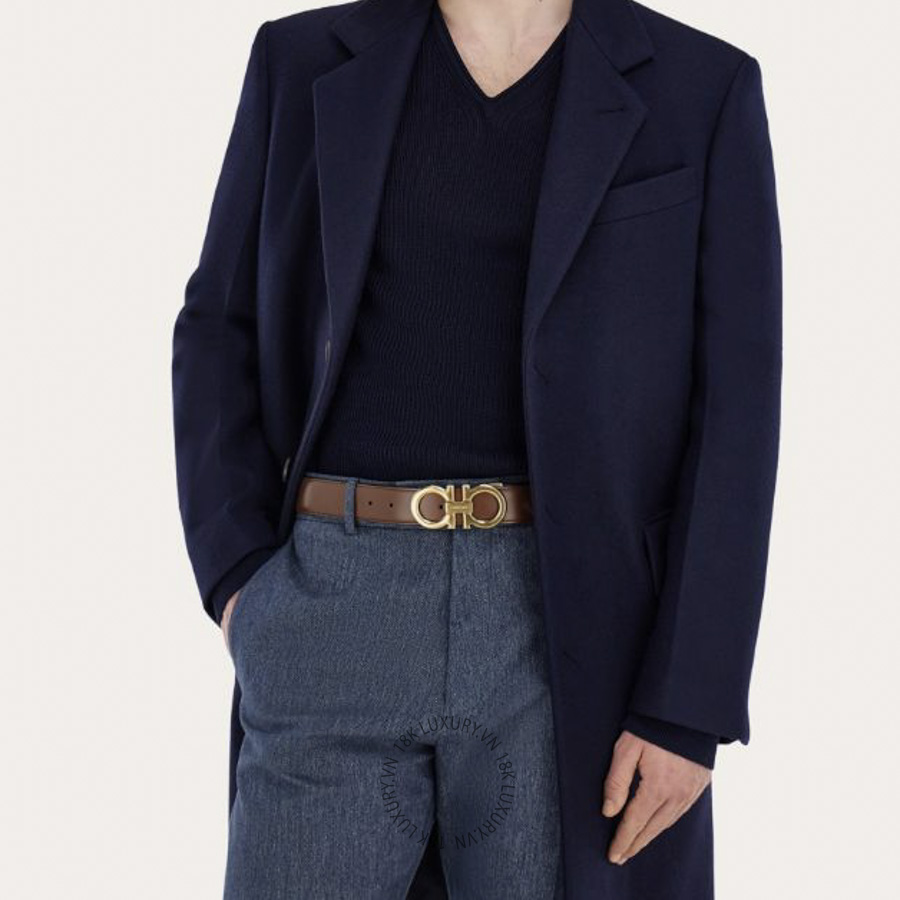 Thắt lưng Salvatore Ferragamo reversible and adjustable gancini belt dark brown/testa di moro 679710786991 HEGH106 13 Thắt lưng Salvatore Ferragamo reversible and adjustable gancini belt dark brown/testa di moro 679710786991 HEGH106