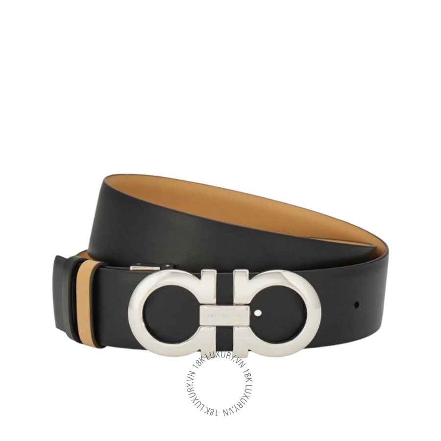 Thắt lưng Salvatore Ferragamo Reversible and adjustable Gancini belt light camel/black 23A564771048 CGNA055