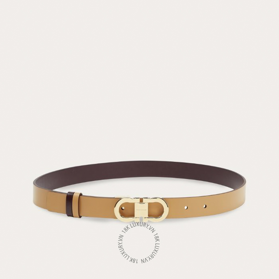 Thắt lưng Salvatore Ferragamo Reversible and adjustable Gancini belt light camel/dark barolo 230294771067 CGNA035 10 Thắt lưng Salvatore Ferragamo Reversible and adjustable Gancini belt light camel/dark barolo 230294771067 CGNA035