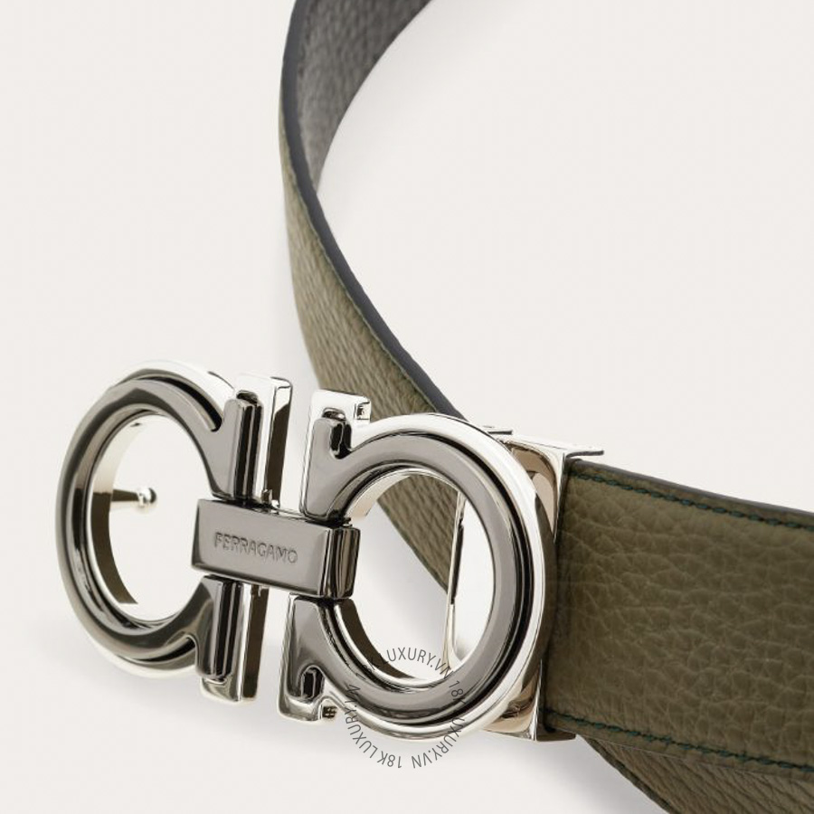 Thắt lưng Salvatore Ferragamo reversible and adjustable gancini belt olive/black 67a254796212 HEGH005 14 Thắt lưng Salvatore Ferragamo reversible and adjustable gancini belt olive/black 67a254796212 HEGH005