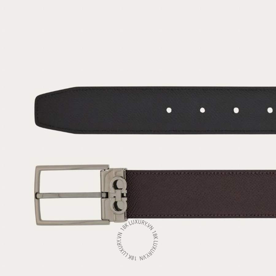 Thắt lưng Salvatore Ferragamo reversible and adjustable gancini belt oxblood/black 67a037779991 HEGH121