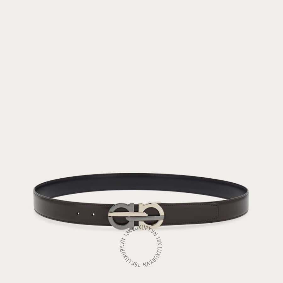 Thắt lưng Salvatore Ferragamo reversible and adjustable gancini belt testa di moro/black 670052781071 HEGH144 12 Thắt lưng Salvatore Ferragamo reversible and adjustable gancini belt testa di moro/black 670052781071 HEGH144