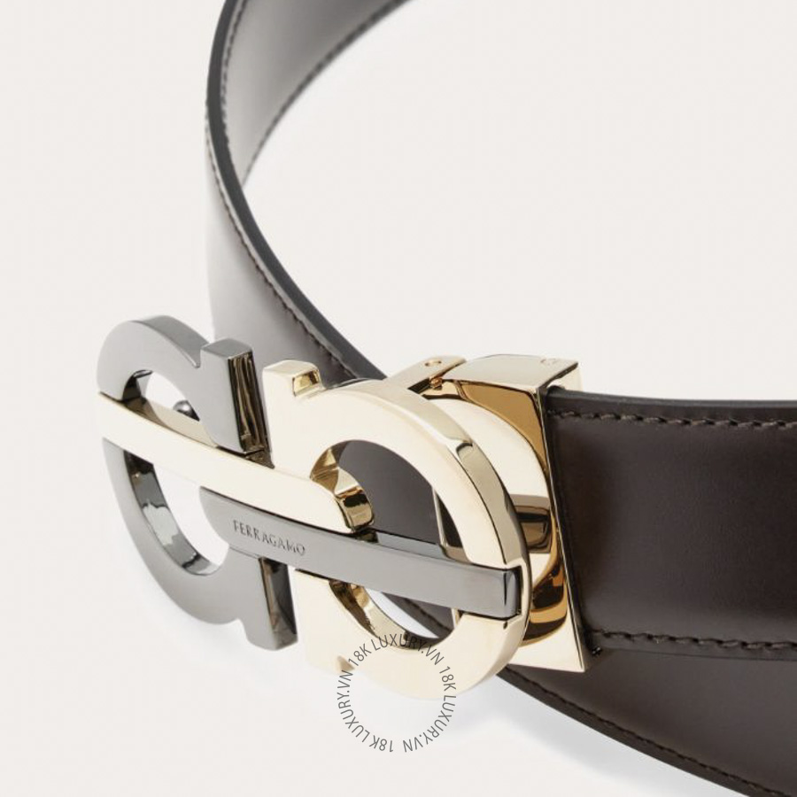 Thắt lưng Salvatore Ferragamo reversible and adjustable gancini belt testa di moro/black 670052781071 HEGH144 14 Thắt lưng Salvatore Ferragamo reversible and adjustable gancini belt testa di moro/black 670052781071 HEGH144