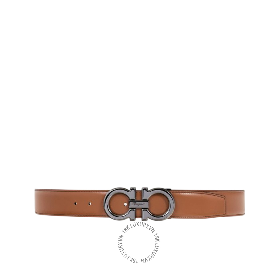 Thắt lưng Salvatore Ferragamo reversible and adjustable gancini belt Vicuna/black 679710766126 HEGH105
