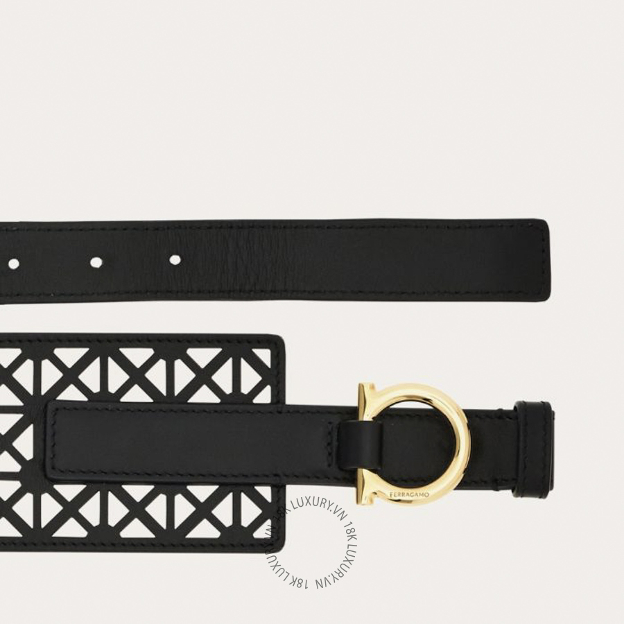 Thắt lưng Salvatore Ferragamo Sized belt black 230525793707 CGNA012