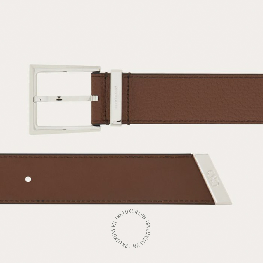 Thắt lưng Salvatore Ferragamo sized belt natural brown 670720793694 HEGH033