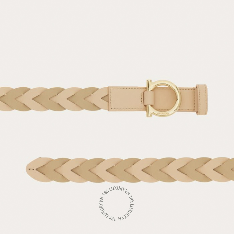 Thắt lưng Salvatore Ferragamo Sized Gancini belt blush/nude 230471793683 CGNA009
