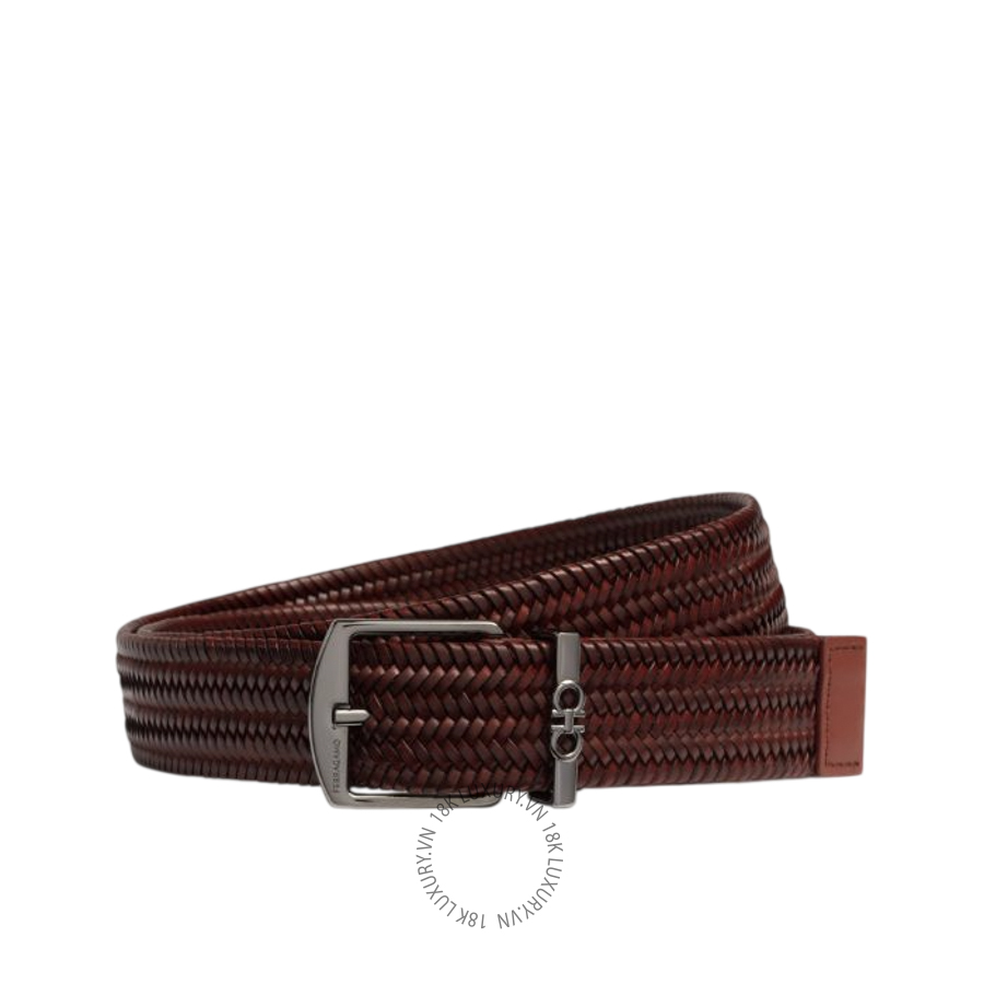 Thắt lưng Salvatore Ferragamo woven belt red 670680794377 HEGH019