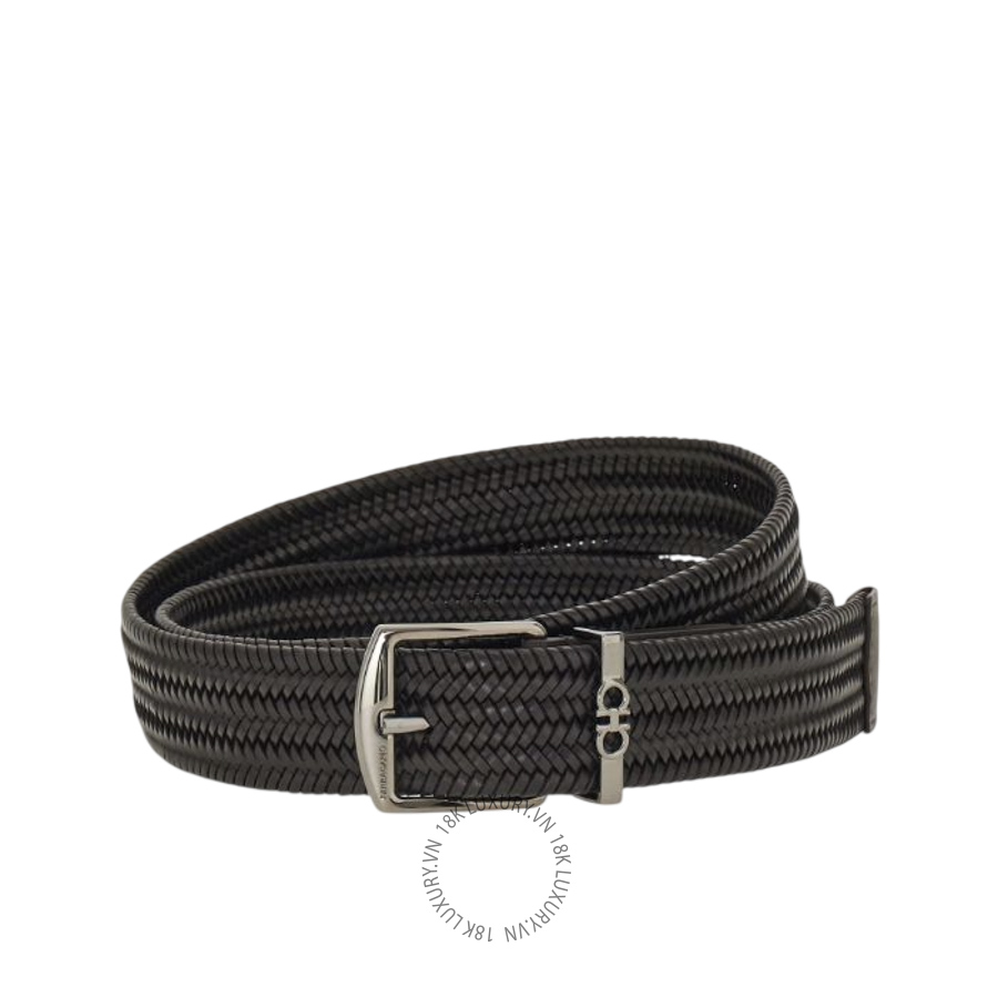 Thắt lưng Salvatore Ferragamo woven belt testa di moro 670680793559 HEGH037