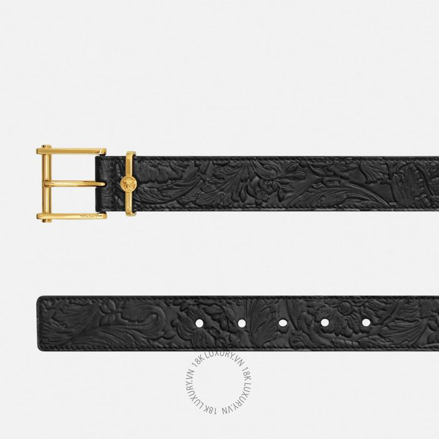Thắt lưng Versace Barocco Leather Belt 3 cm 1020705-1A10637_1B00V VSC470