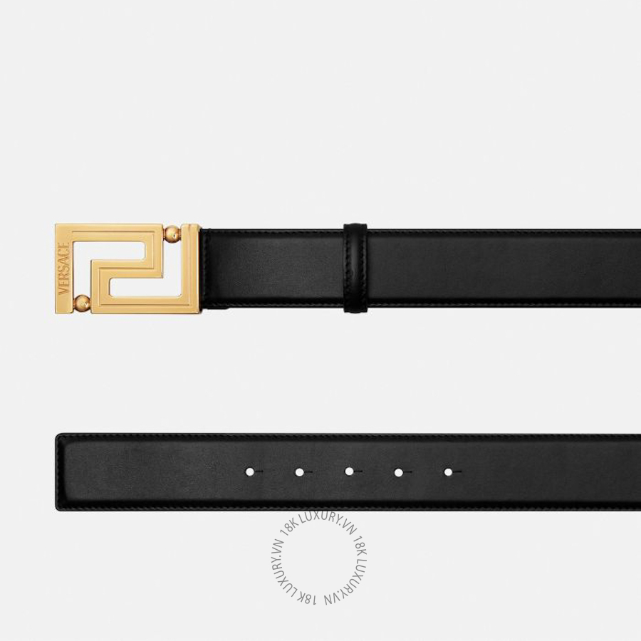 Thắt lưng Versace Greca Leather Belt 4 cm 1013861-DVTP1_1B00V VSC472