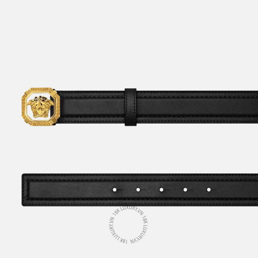 Thắt lưng Versace La Medusa Leather Belt 3.5 cm 1016069-1A11250_1B00V VSC479