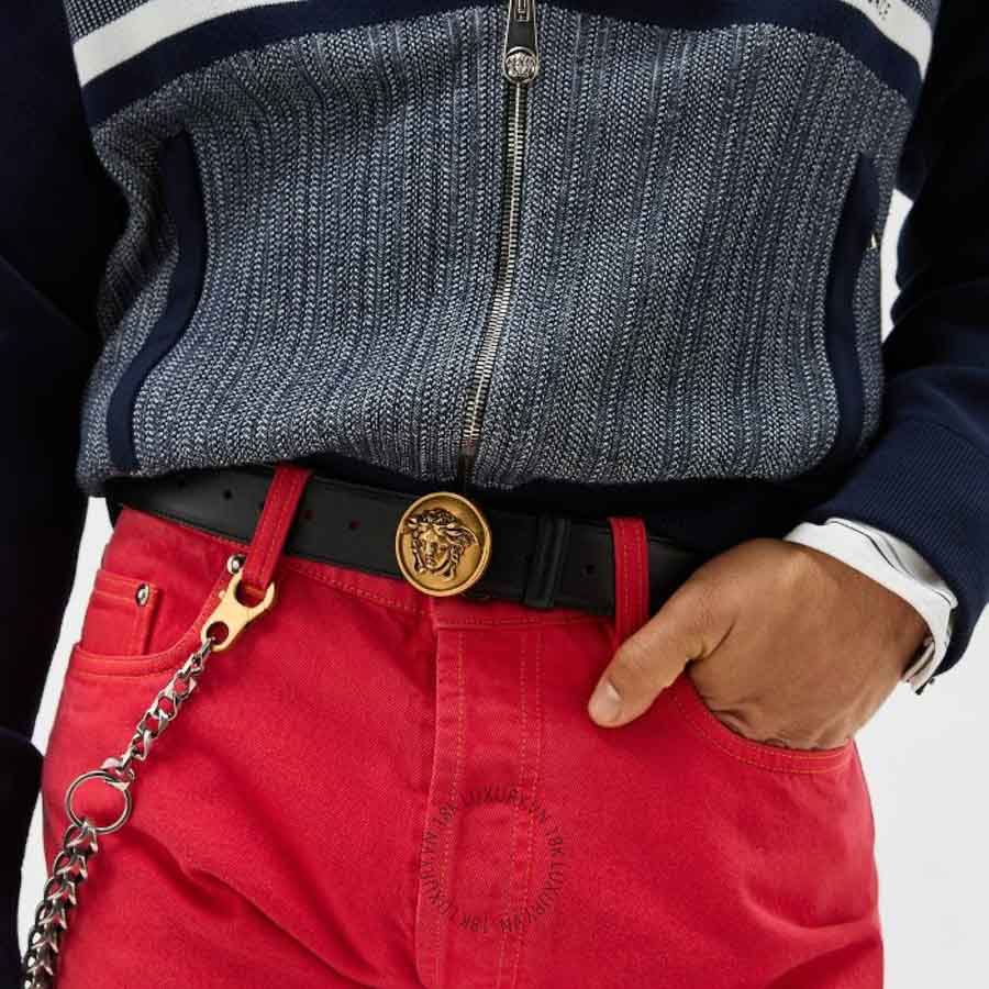 Thắt lưng Versace Leather Belt 3.5 cm 1024410-DVTP1_1B55J VSC477