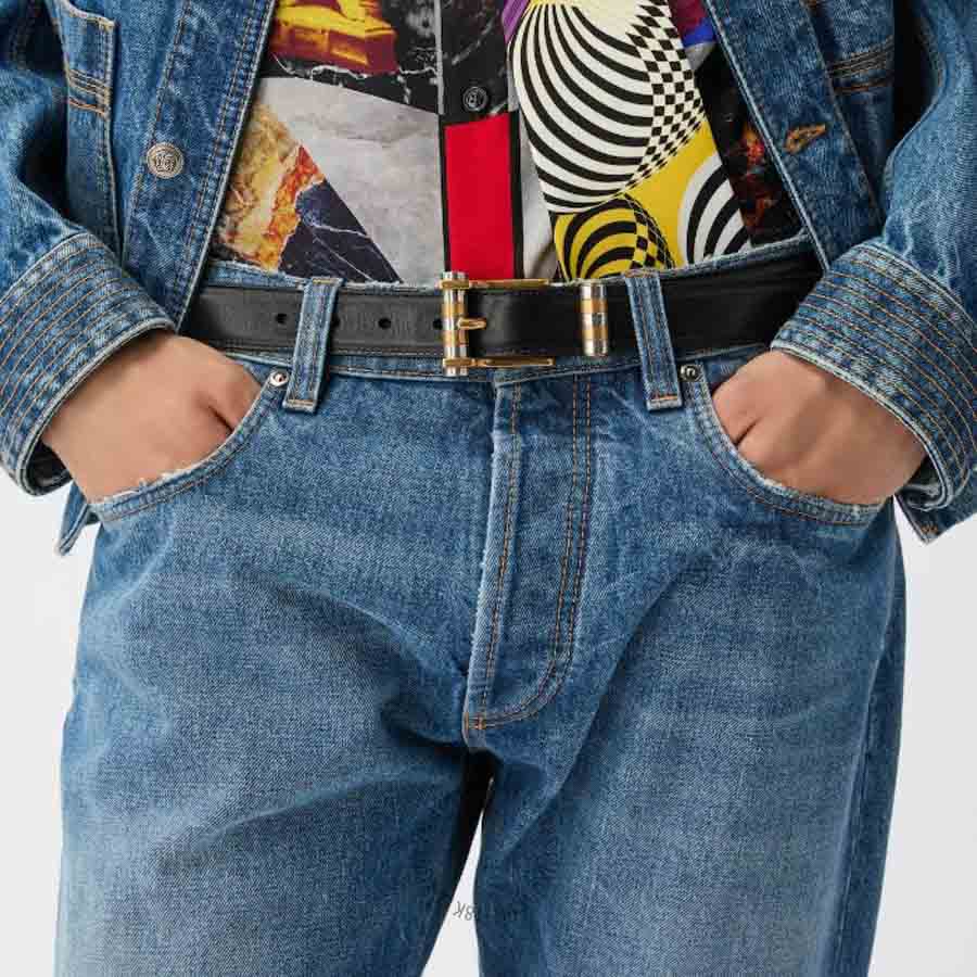 Thắt lưng Versace Leather Belt 3 cm 1024195-1A17848_1B00X VSC490