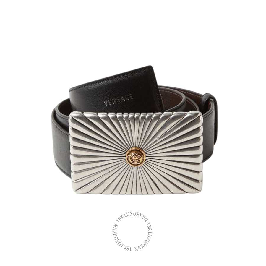 Thắt lưng Versace Leather Belt 4 cm 1024414-DVTP1_2B13K VSC495