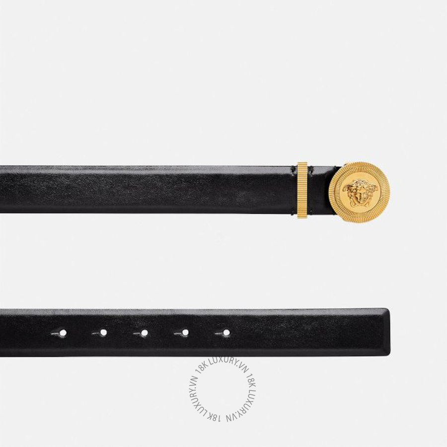 Thắt lưng Versace Medusa Biggie Leather Belt 3 cm 1004009-DV3T_1B00V VSC447