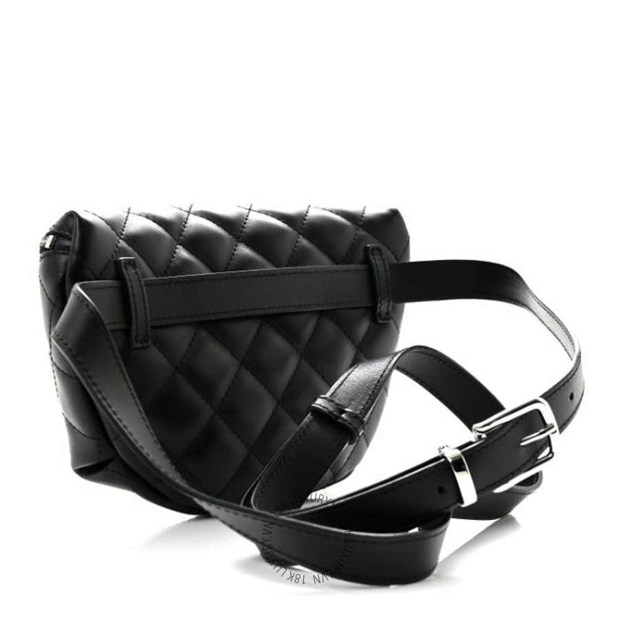 Túi Bao Tử Chanel Calfskin Quilted Waist Belt Bag Black CDBC764