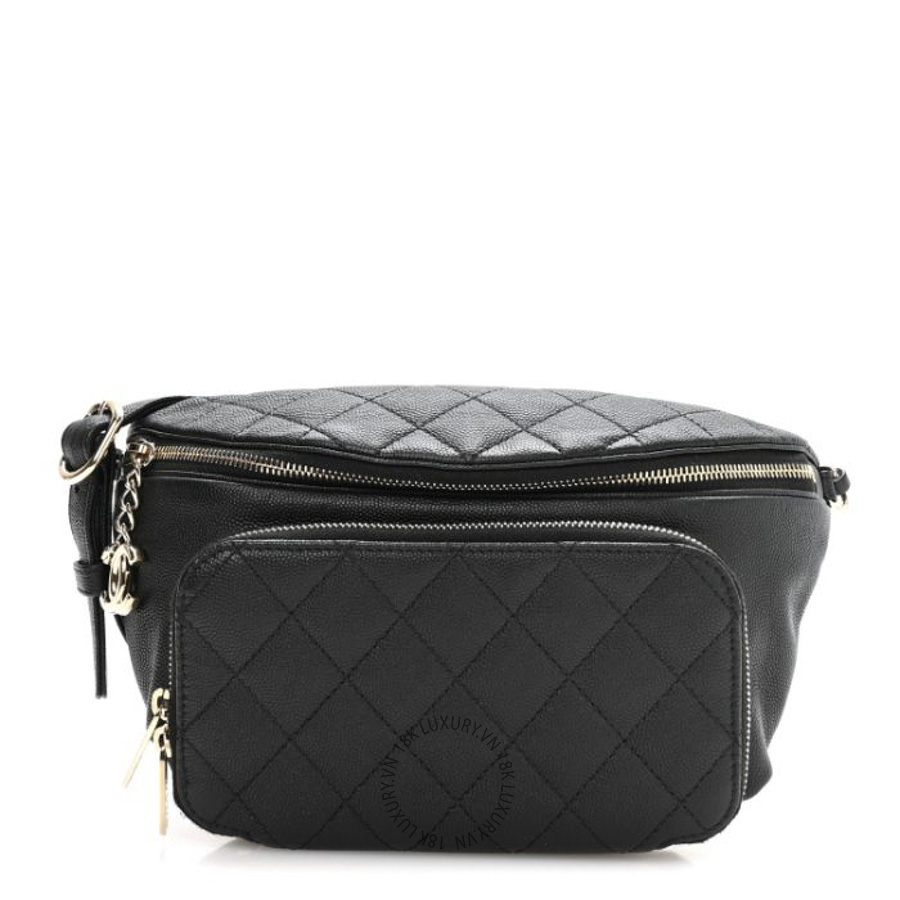 Túi Bao Tử Chanel Caviar Quilted Business Affinity Waist Belt Bag Black CDBC1067
