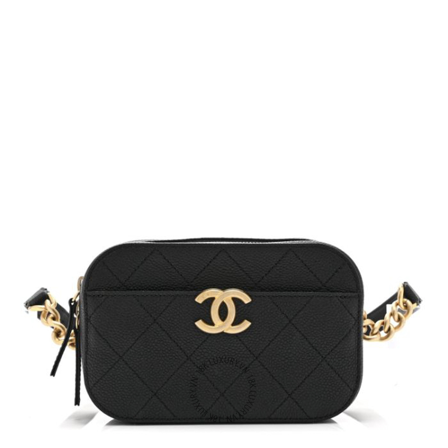 Túi Bao Tử Chanel Caviar Quilted Waist Bag Black CDBC734